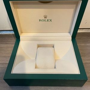 ROLEX watch box with books